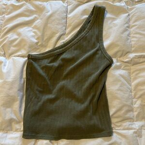 American Eagle One Shoulder Crop Top
